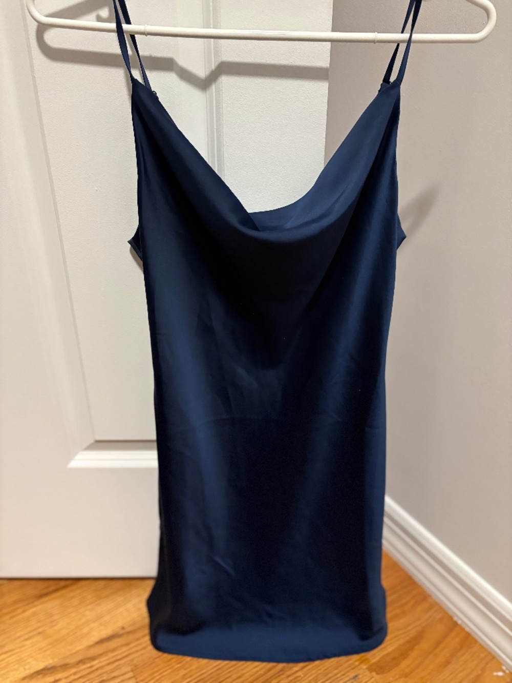 Urban outfitters cowl neck slip satin mini dress